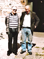 Stan and Ray outside the old workshop